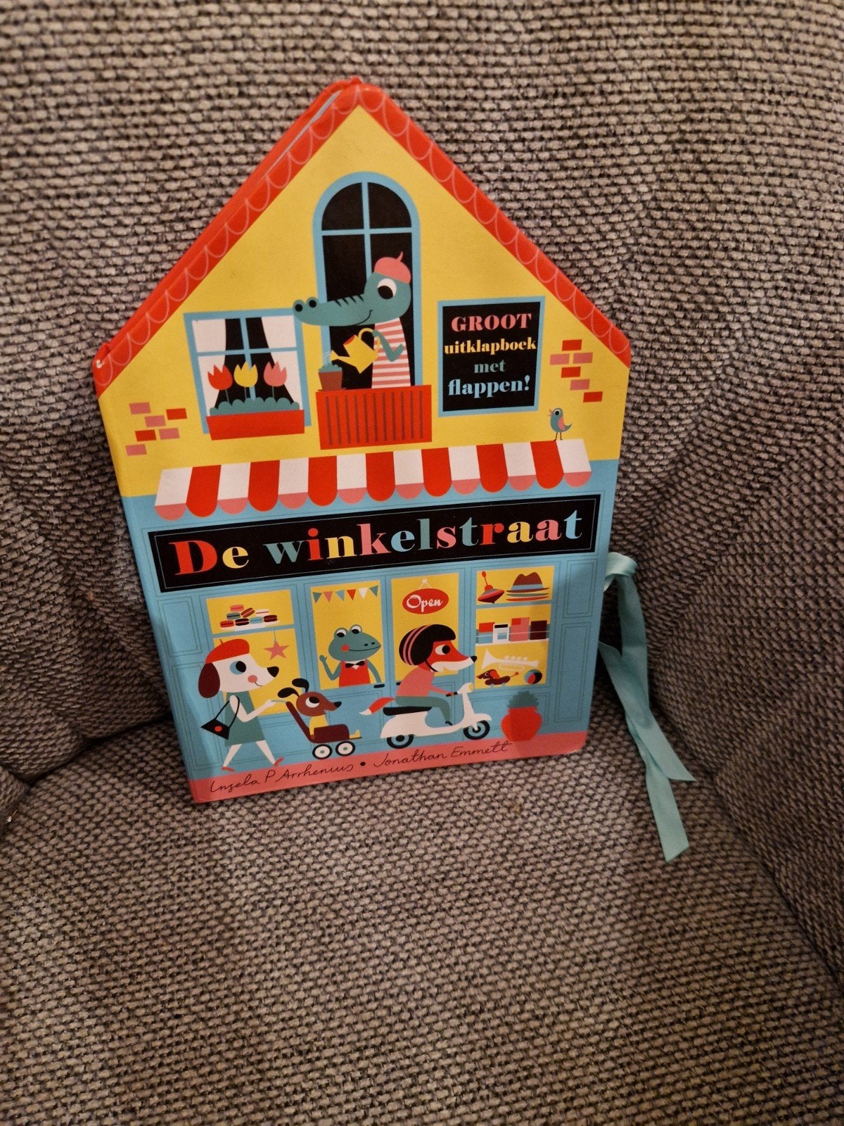 Groot uitklapboek met flappen: De Winkelstraat, Boeken, Ophalen of Verzenden