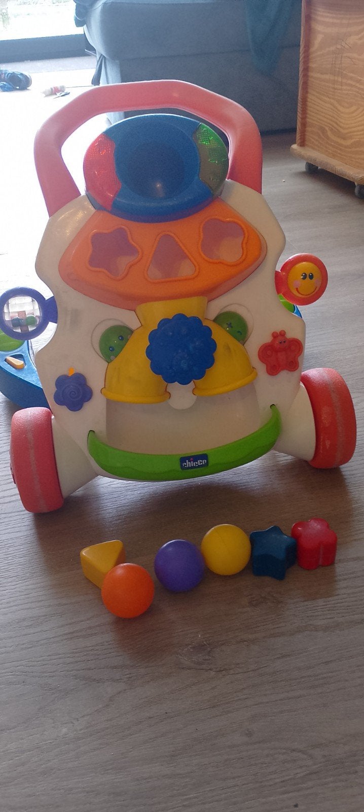 chicco baby loopwagen, Kinderen en Baby's, Speelgoed | Babyspeelgoed, Ophalen, Gebruikt, Overige typen, Met licht