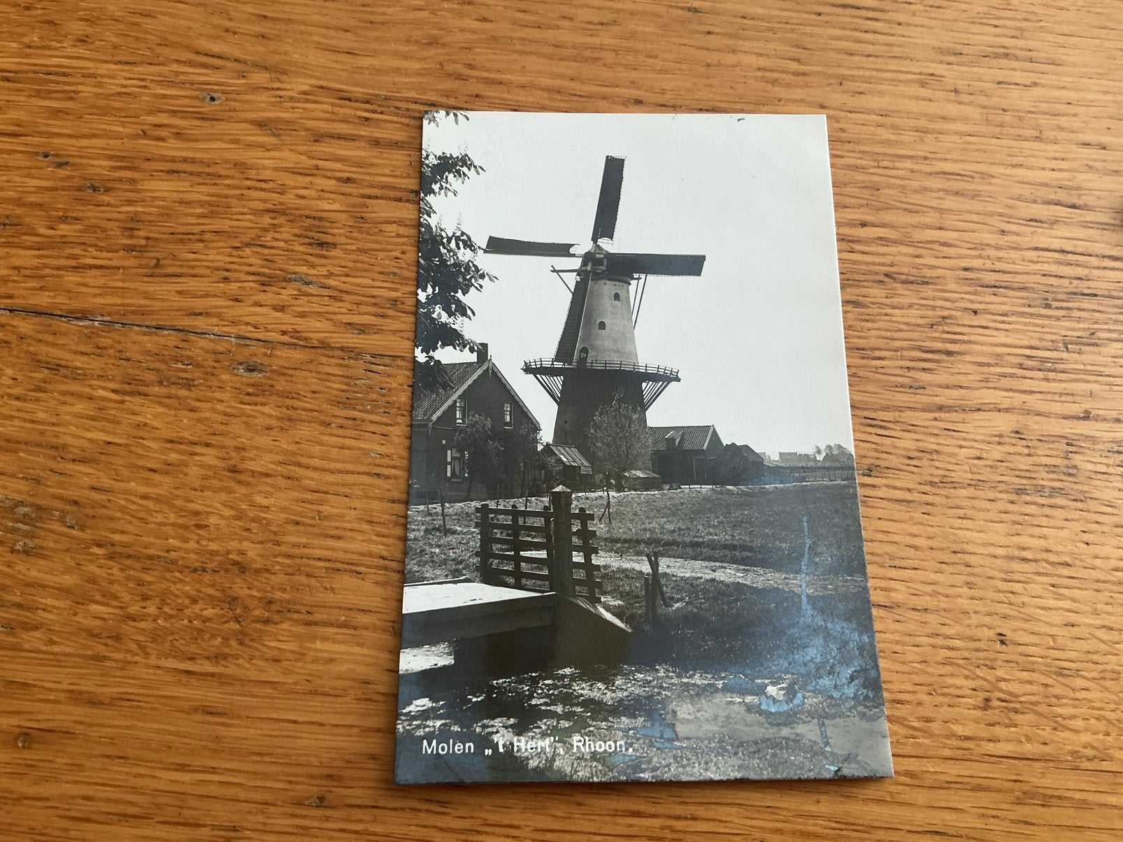 V44 Rhoon molen ‘t Hert, Verzamelen, Ansichtkaarten | Nederland, Ophalen of Verzenden, Zuid-Holland