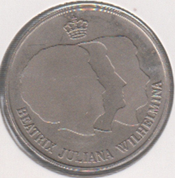 Nederland penning Rabobank 100 J.-Wilhelmina-Juliana-Beatrix, Ophalen of Verzenden, Overige materialen, Nederland