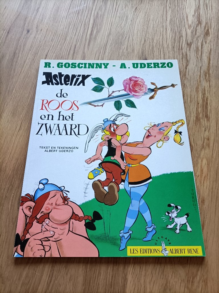 Asterix de roos en het zwaard, Eén stripboek, Ophalen of Verzenden, Zo goed als nieuw