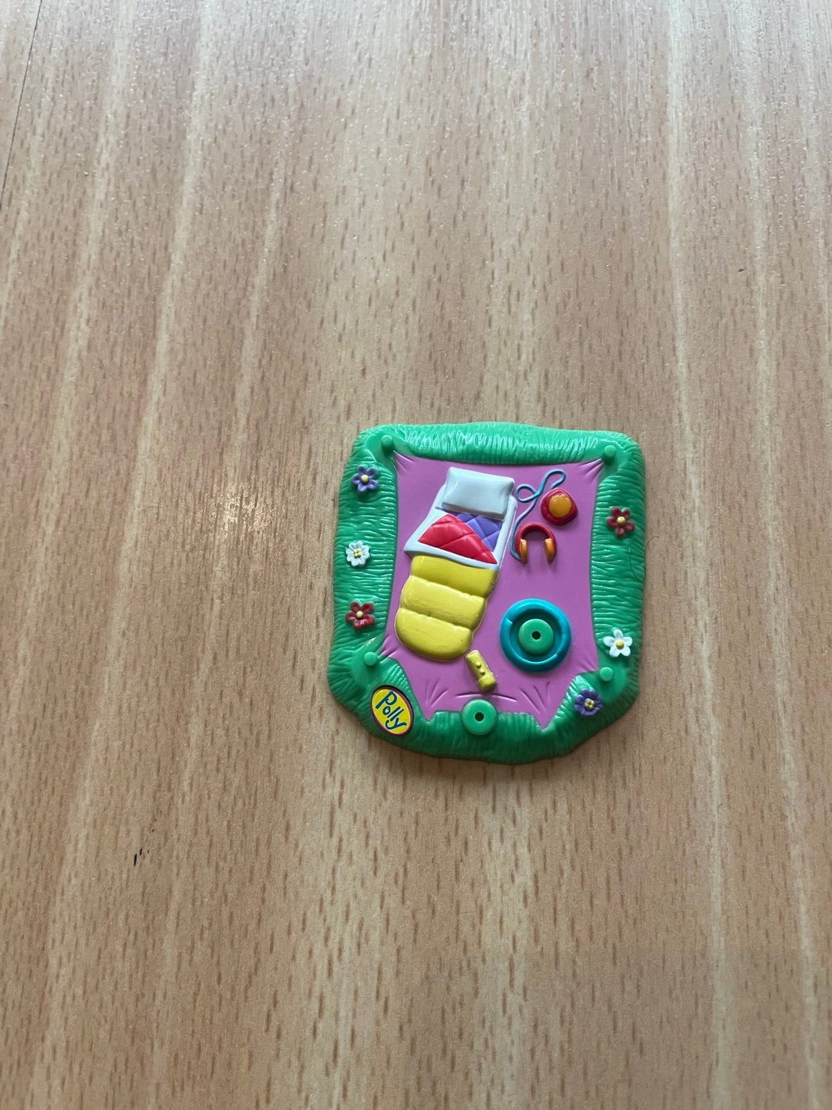 Polly pocket 1998 vintage grondplaatje voor tent, Ophalen of Verzenden, Zo goed als nieuw