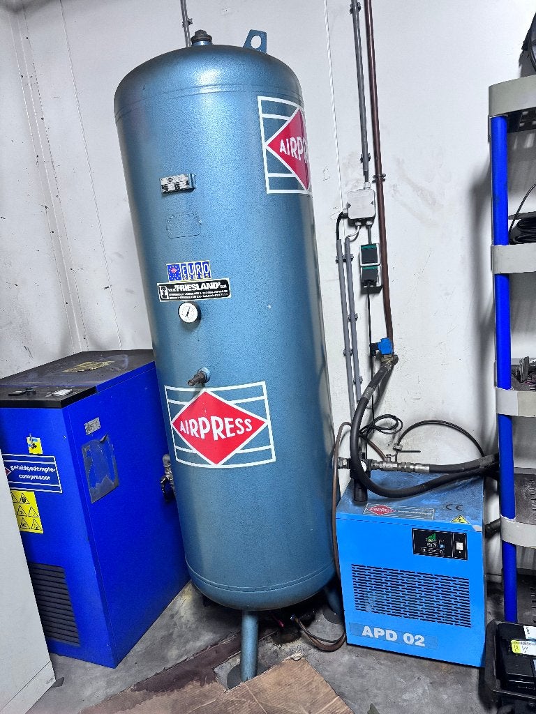 Airpress BA900 Compressor met 500 ltr. ketel en ADP02 Droger, Ophalen, Gebruikt, 400 tot 800 liter/min, Onbekend