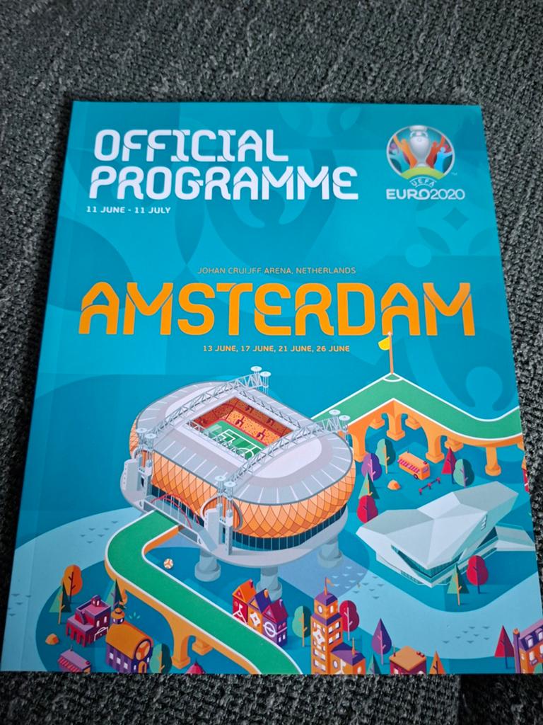 EK Voetbal 2020 Officiele Programma Magazine, Verzamelen, Ophalen of Verzenden, Zo goed als nieuw, Buitenlandse clubs, Boek of Tijdschrift