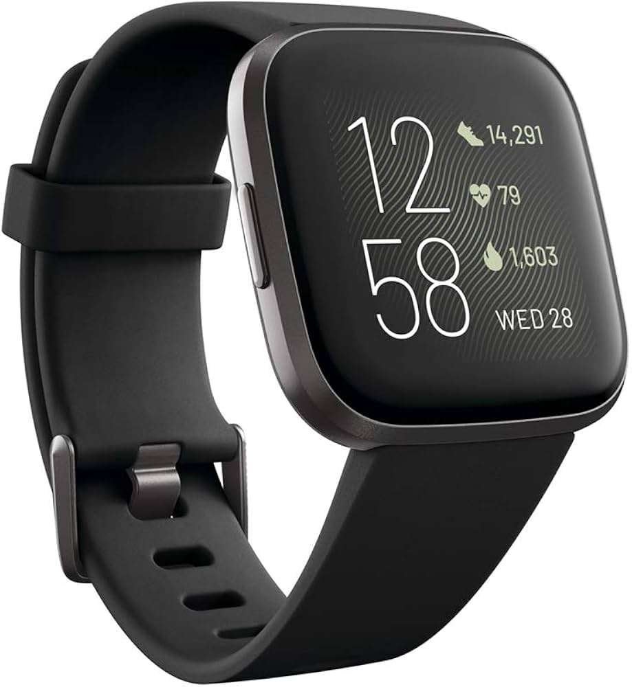 Fitbit Versa Smartwatch - Zwart, Ophalen, Zwart, Zo goed als nieuw, Fitbit
