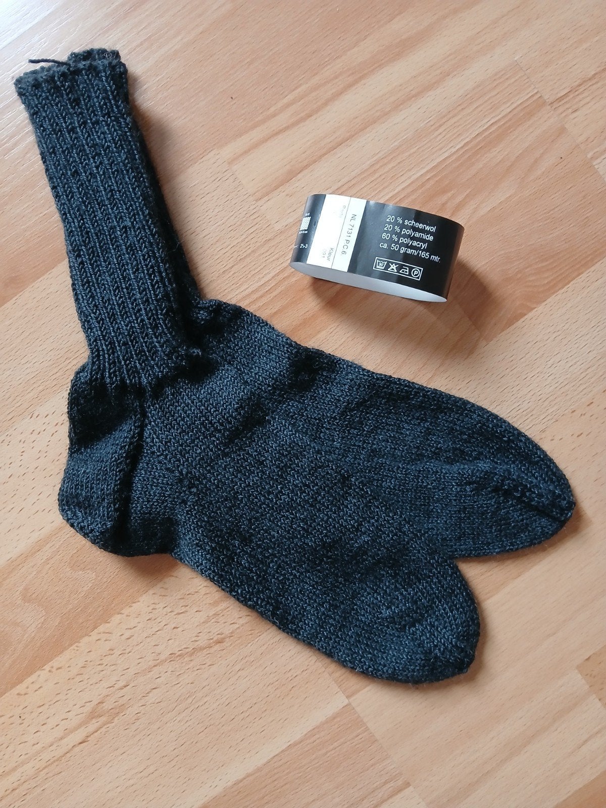 Gebreide sokken van sokkenwol. Maat 46/47, Eigen gebreide sokken, Overige kleuren, Verzenden, Nieuw