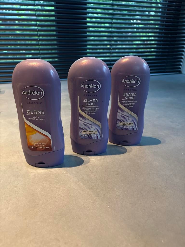 Andrélon Conditioner: 2x Zilver Care, 1x Glans, Ophalen of Verzenden, Nieuw, Shampoo of Conditioner