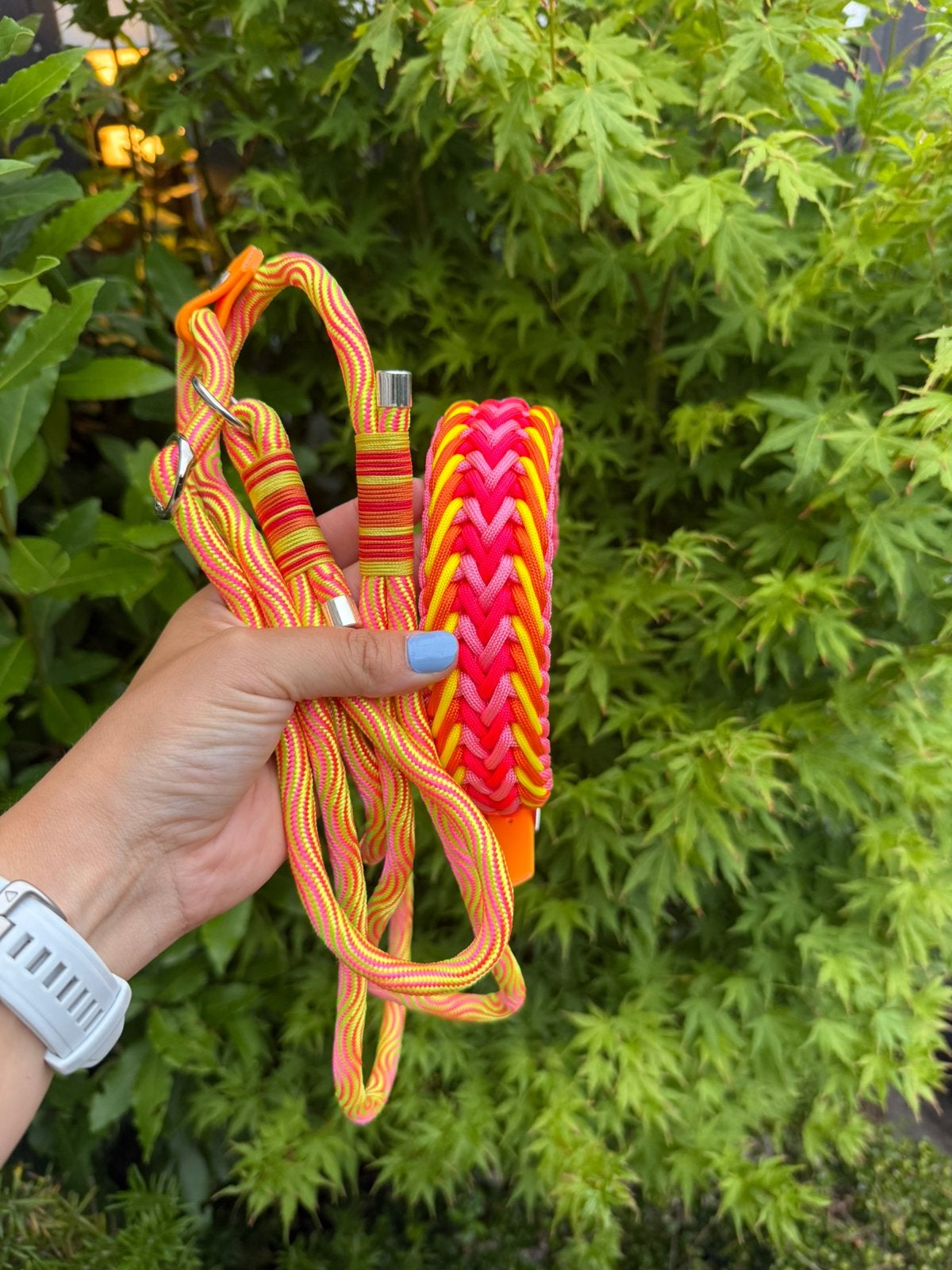 Handgemaakte halsband en jachtlijn, Ophalen of Verzenden, Handgemaakt, Nieuw