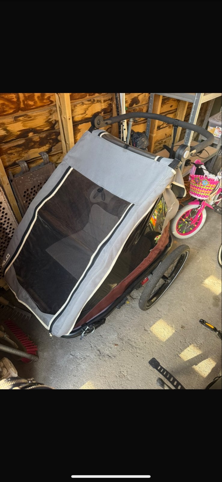 XLC Kinderfietskar - Comfortabel en Veilig, Ophalen, Gebruikt, Vering, Kinderkar