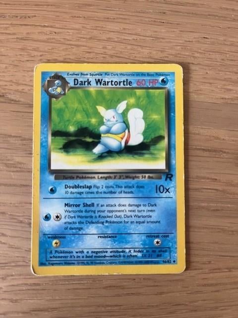 Dark Wartotle - Team Rocket, Ophalen of Verzenden, Gebruikt, Losse kaart