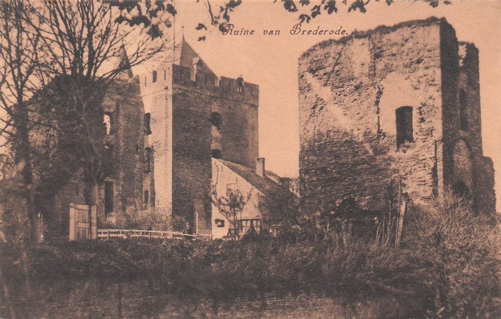 702-247-017 Ruine Van Brederode, Verzenden, Voor 1920, Noord-Holland