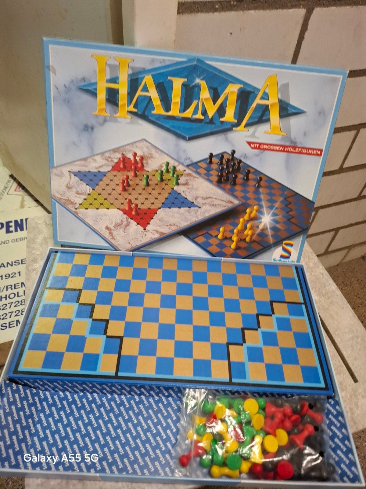 Halma bordspel - Schmidt Spiele - Zo goed als nieuw, Lahnstraße 21, 12055 Berlin, Duitsland, Schmidt Spiele, Ophalen of Verzenden