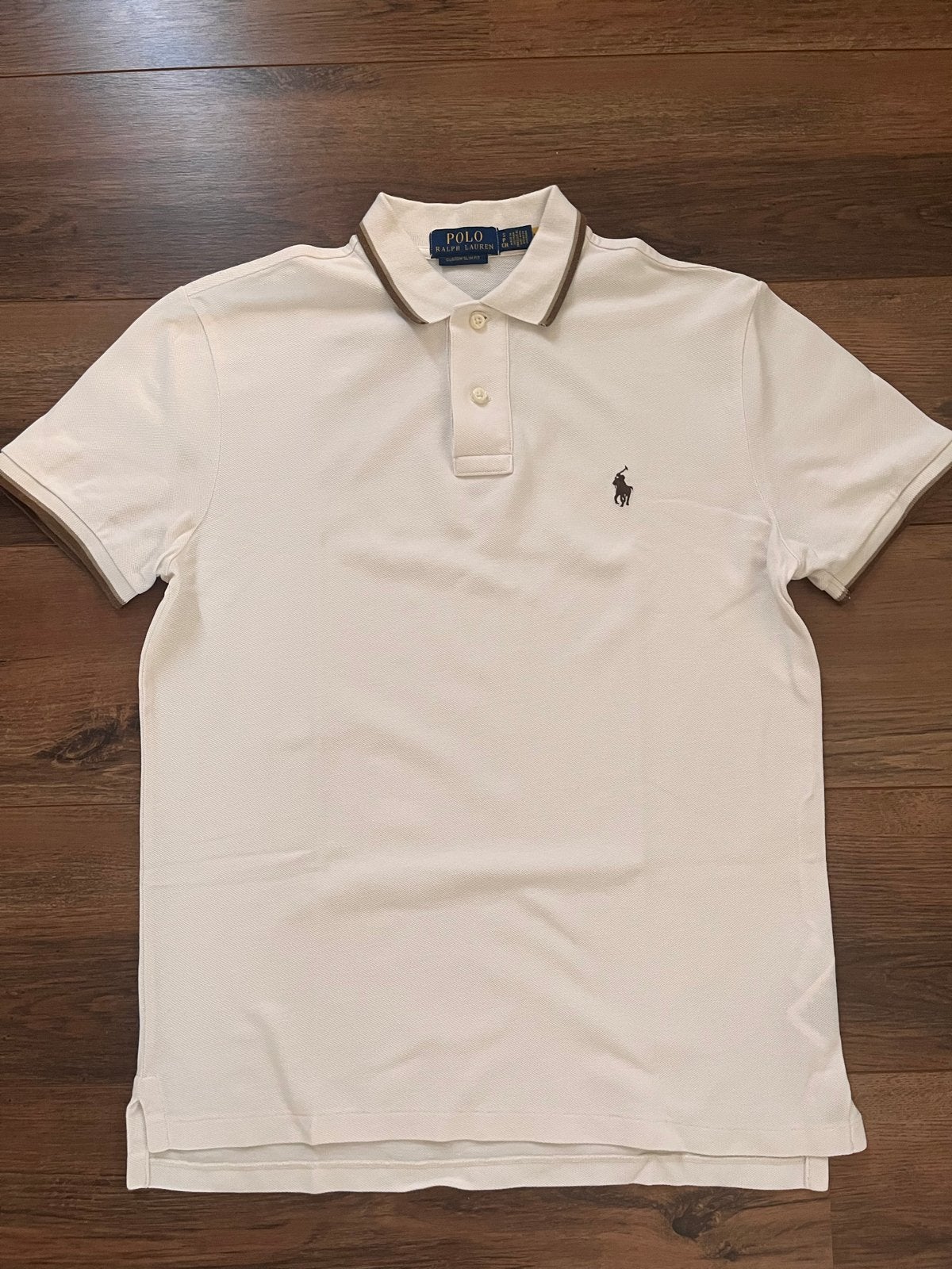 Polo Ralph Lauren Custom Slim Fit Poloshirt - Nieuw, Ophalen of Verzenden, Nieuw, Maat 46 (S) of kleiner, Beige