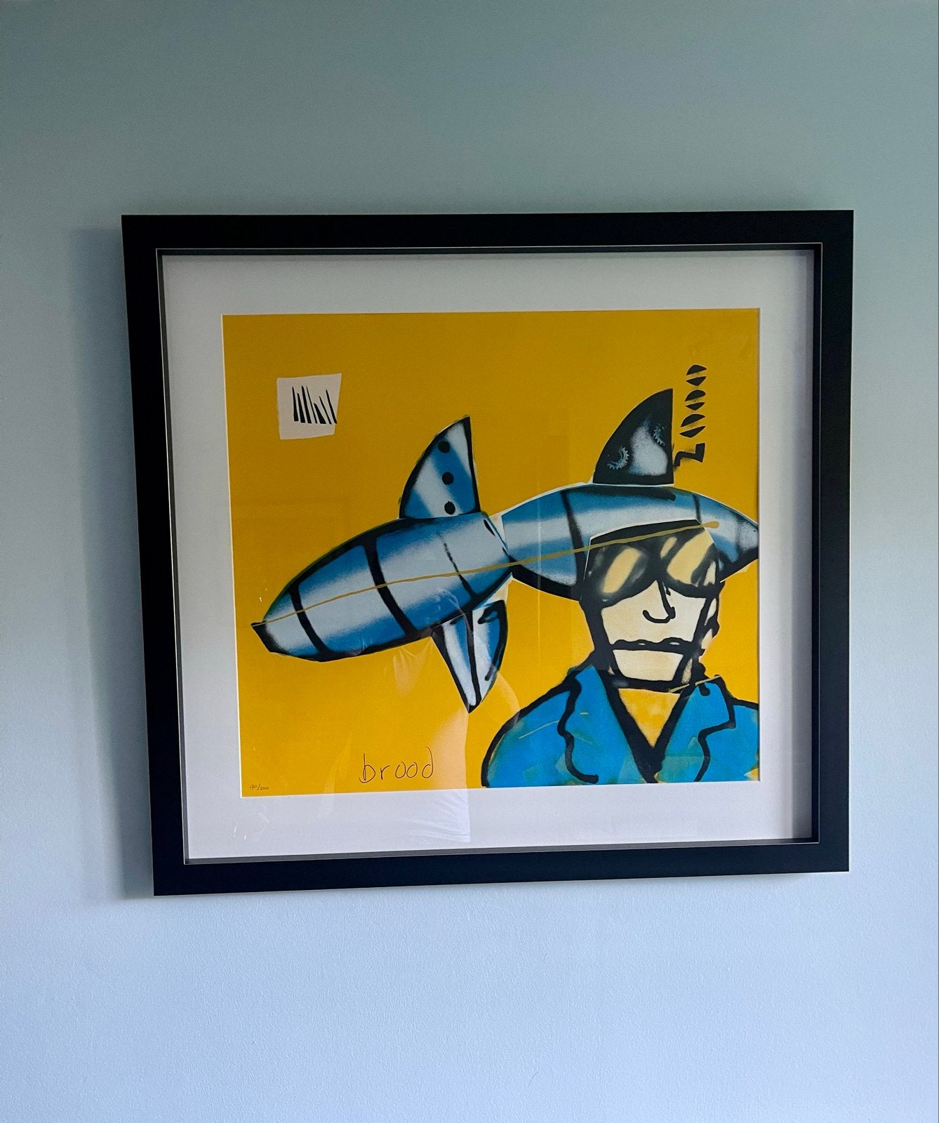 Herman Brood Zeefdruk “Rocket Scientist” Gesigneerd 170/200, Zeefdruk, Gelimiteerde oplage, Ophalen, Personages en Fantasiefiguren