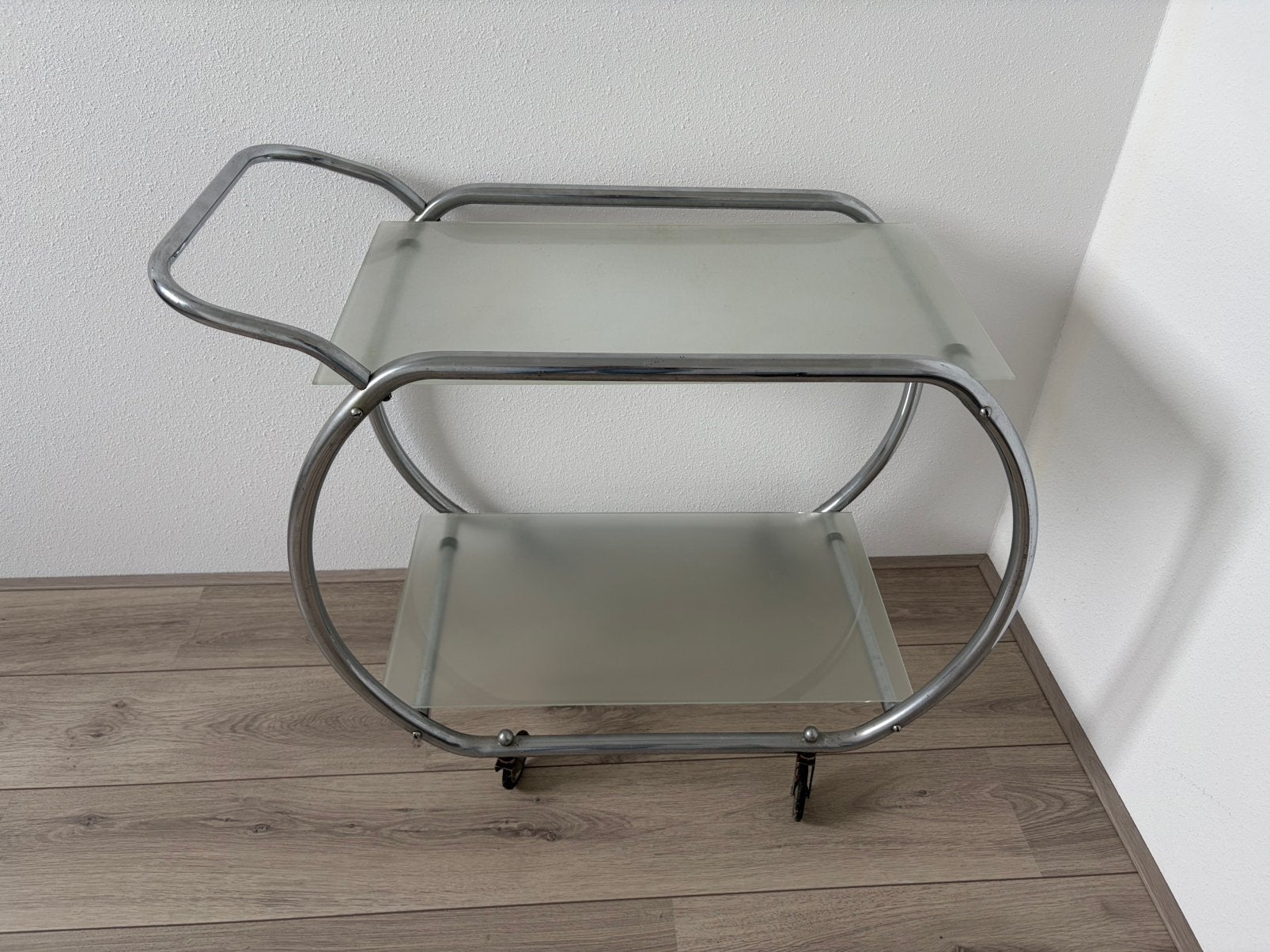 Vintage serveerwagen/trolley, Ophalen