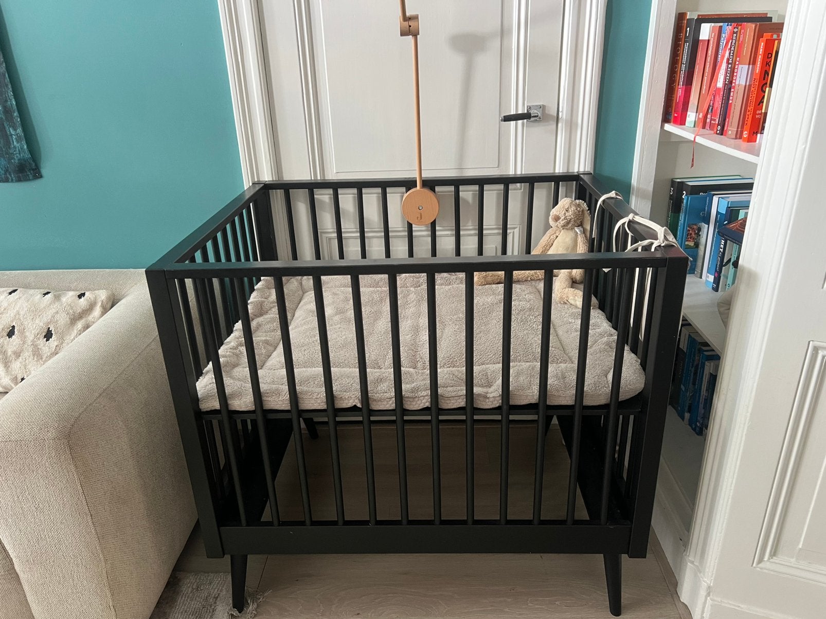 Box (Europe Baby Evy Box mat zwart), Ophalen, Gebruikt, Rechthoekig, In hoogte verstelbaar