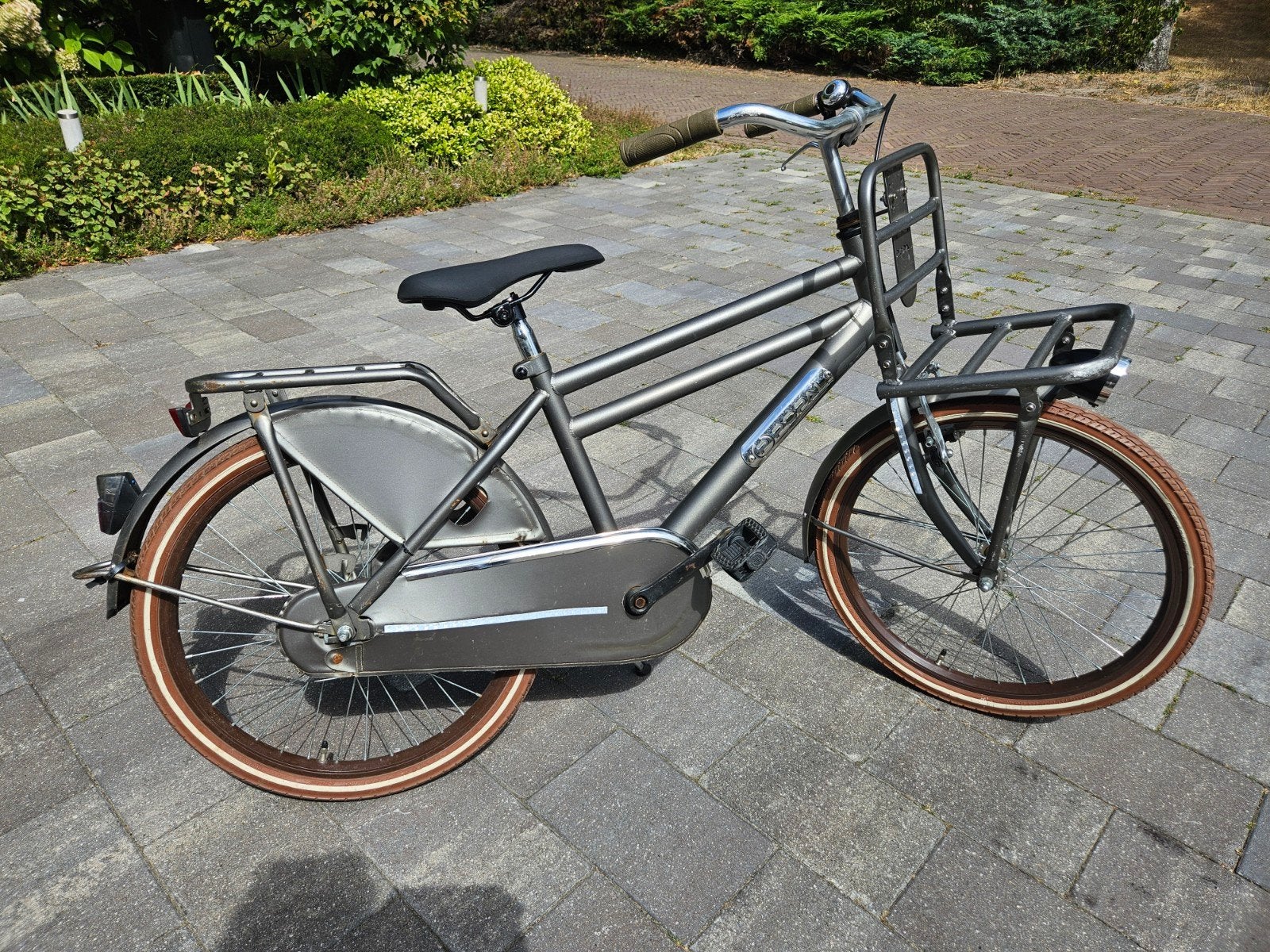 Popal Jongensfiets 22 inch - Grijs, Fietsen en Brommers, Fietsen | Dames | Damesfietsen, Terugtraprem, Gebruikt, 50 tot 53 cm