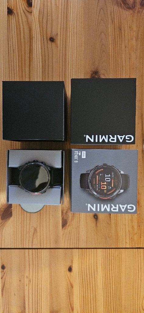 Garmin Fenix 8 AMOLED smartwatch 47 mm, Zwart, Garmin, Nieuw, Ophalen of Verzenden