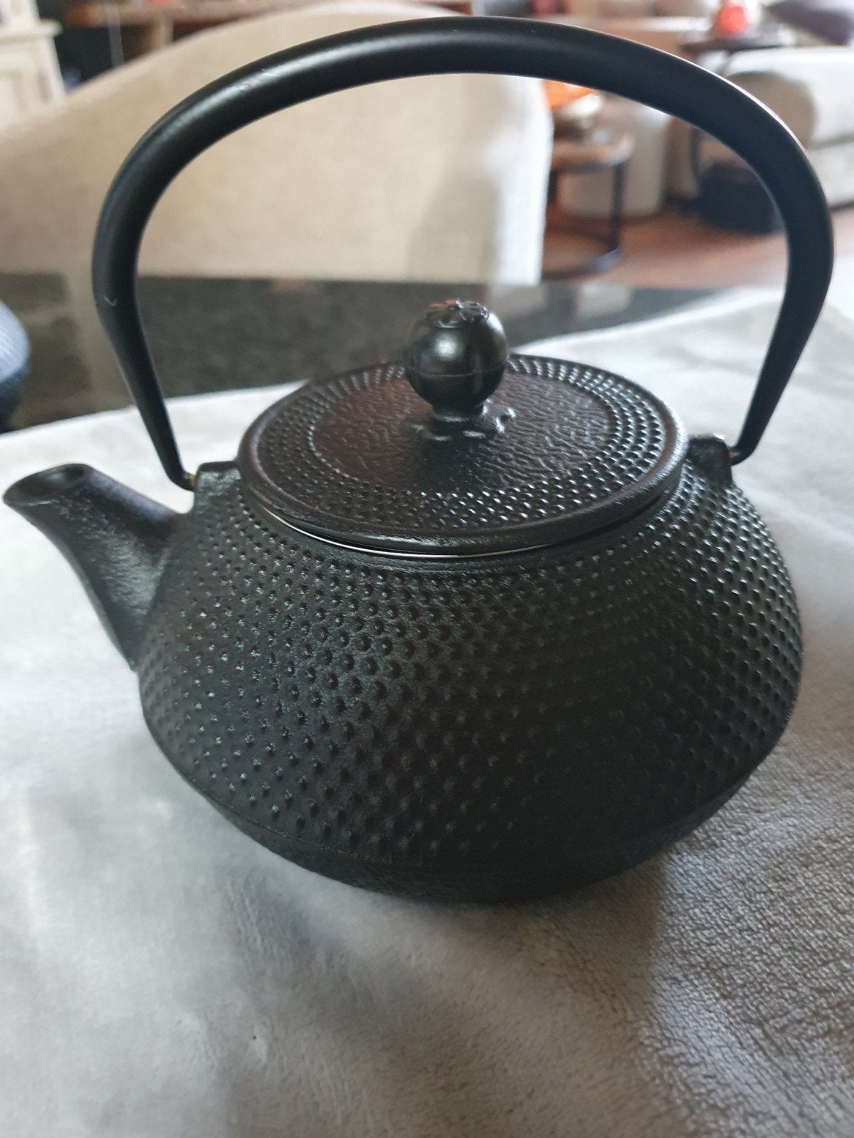 Gietijzeren theepotten met theezeefjes, Theepot/fluitketel, Ophalen of Verzenden, Zo goed als nieuw, Zwart