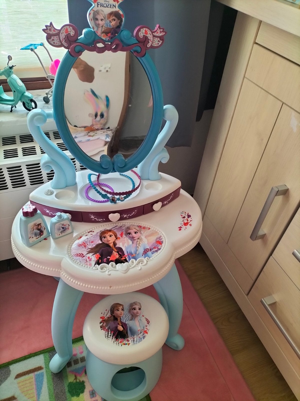 Frozen Prinsessen Spiegel met Krukje, Ophalen of Verzenden, Gebruikt, Meisje