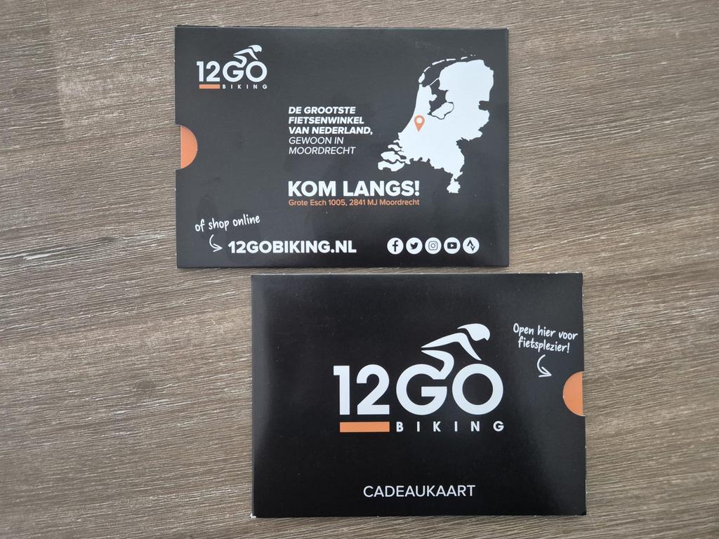 300,- Euro Cadeaubon 12GO Biking, Eén persoon, Cadeaubon