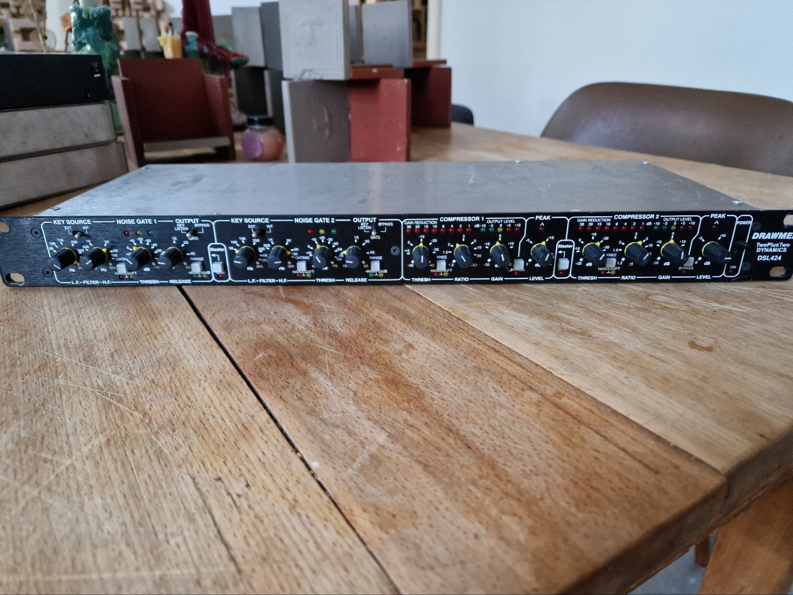 Drawmer DSL424 dubbel gate, compressor limiter., Ophalen of Verzenden, Zo goed als nieuw, Compressor