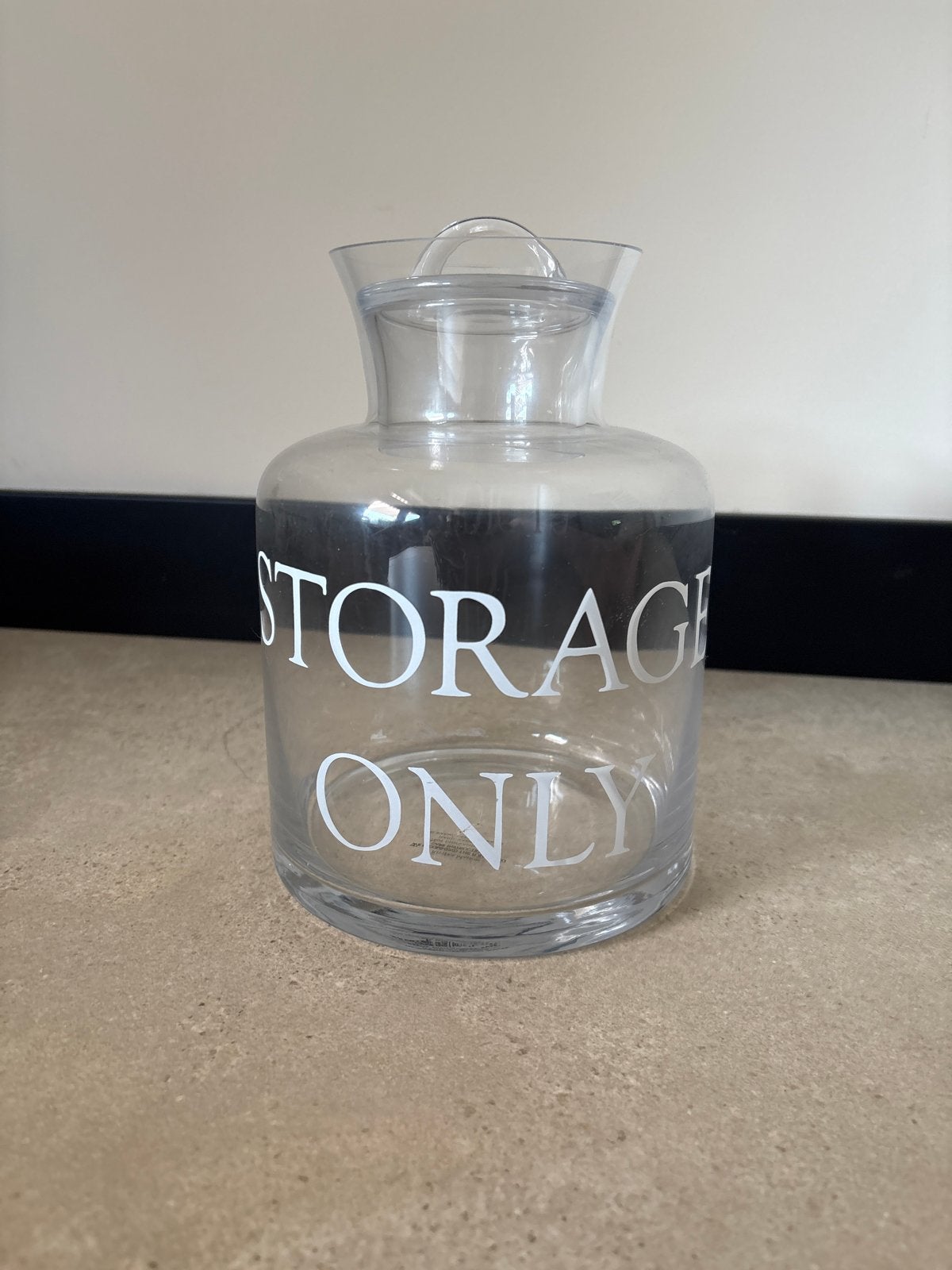Rivièra Maison voorraadpot 'Storage Only' 21 cm hoog, Ophalen, Zo goed als nieuw, Glas, Landelijk