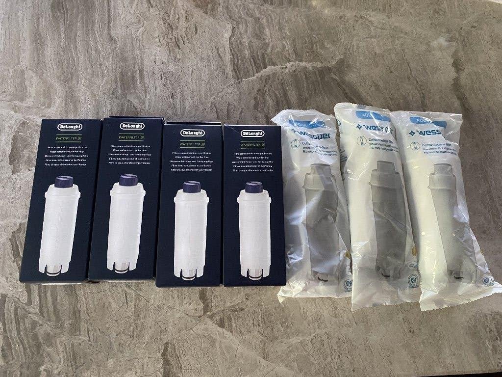 7 waterfilters 4 DeLonghi 3 Wesper, Waterfilter, De'Longhi, Ophalen of Verzenden, De'Longhi