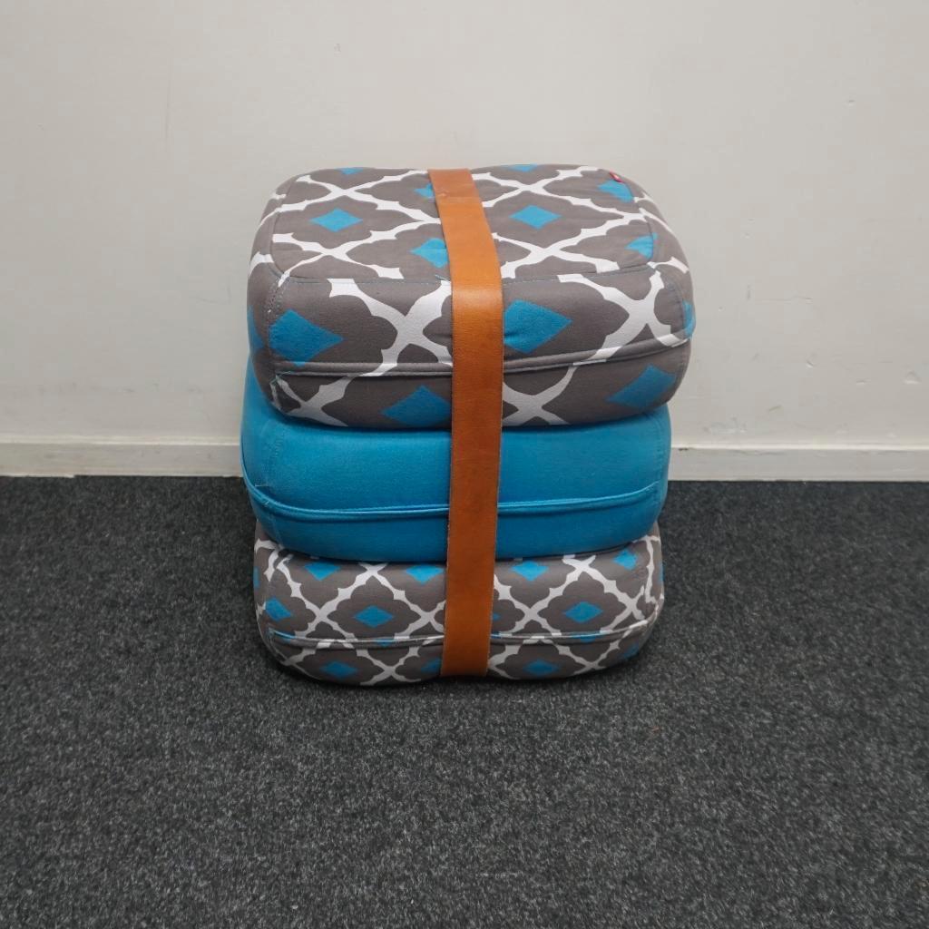 Baboesjka | Fatboy | Poef | Zitkussen | Amalia Azul, Huis en Inrichting, Minder dan 50 cm, Gebruikt, -, Vierkant