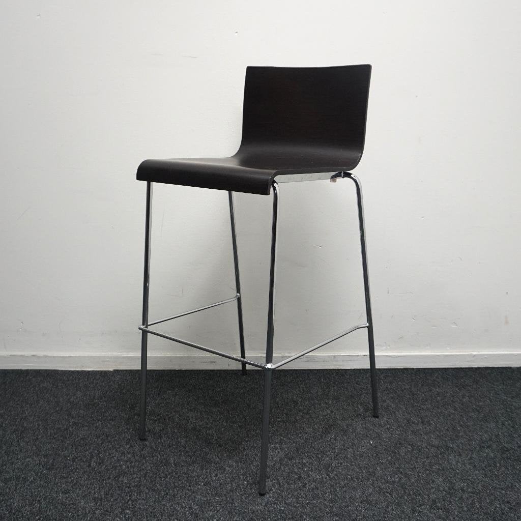 Pedrali Kuadra 1116 Design Barkruk | Hout | Zithoogte 77 cm