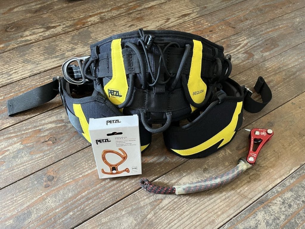 Petzl Sequoia SRT met ISC touwklem en accessoires, Ophalen of Verzenden, Zo goed als nieuw, Klimsport-accessoire