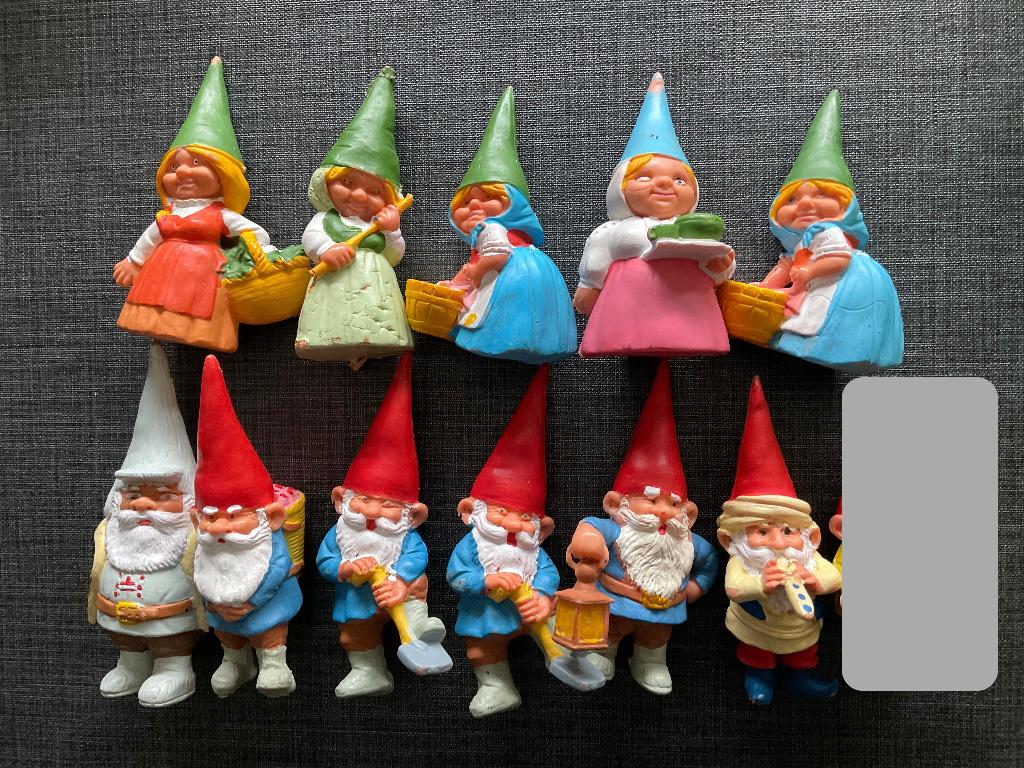 David de Kabouter Poppetjes 11 stuks ... H9, Ophalen, Zo goed als nieuw
