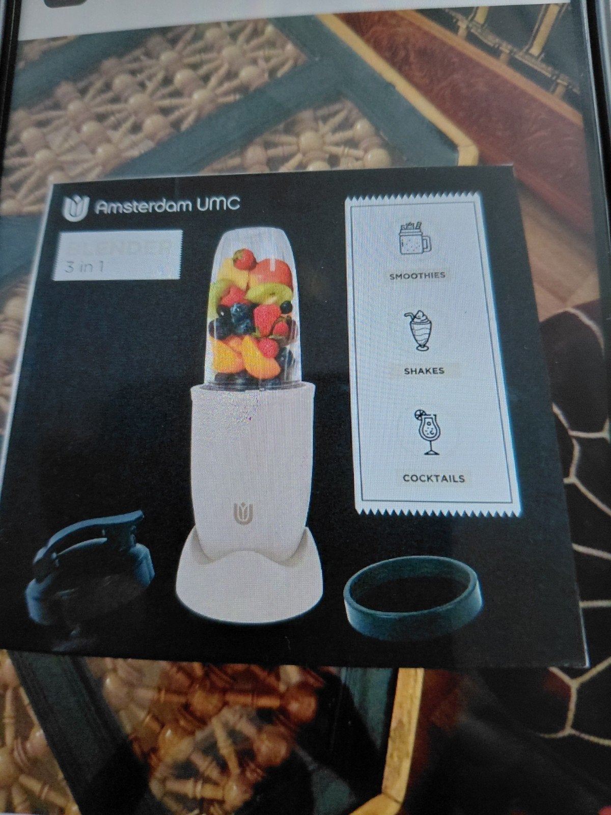 Blender 900w, Witgoed en Apparatuur, Ophalen, Nieuw, Blender