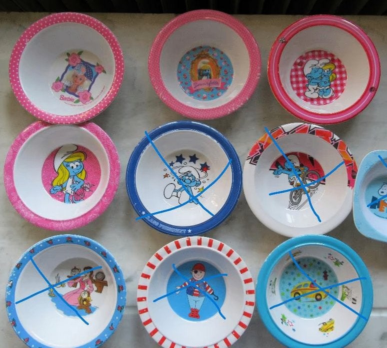 Kinder melamine schaaltjes, Oosterveldweg 15, 7274 DZ, Kunststof, Ophalen of Verzenden, Overige stijlen