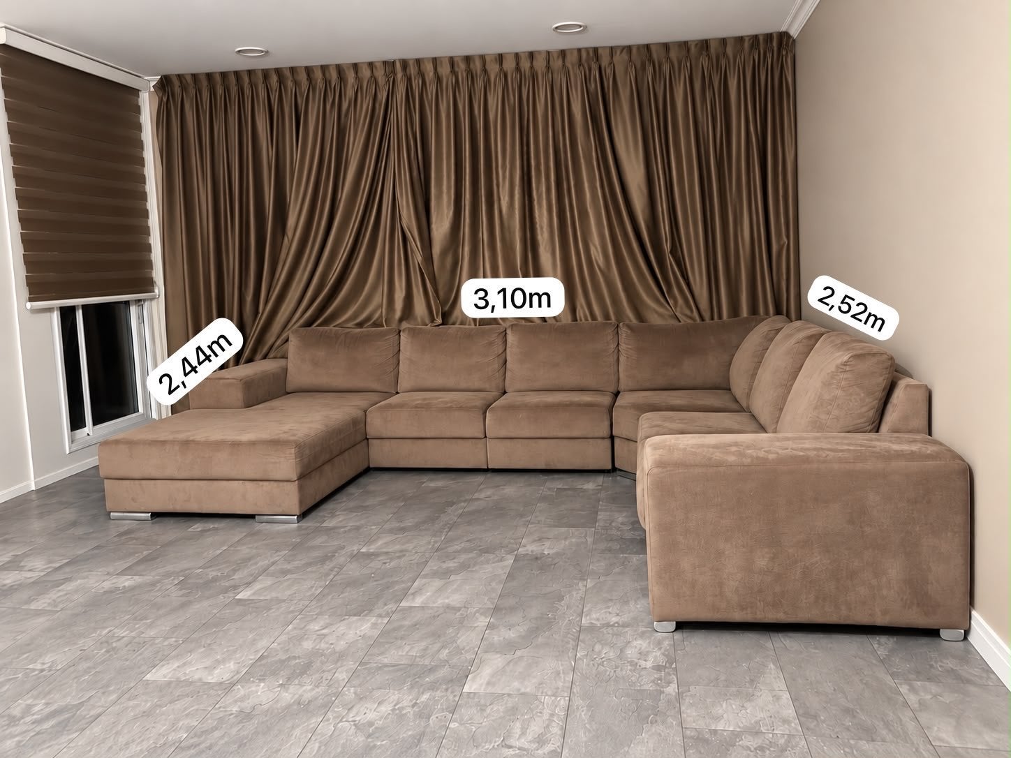 Ruime U-bank in prima staat, Ophalen, Gebruikt, Hoekbank, 300 cm of meer