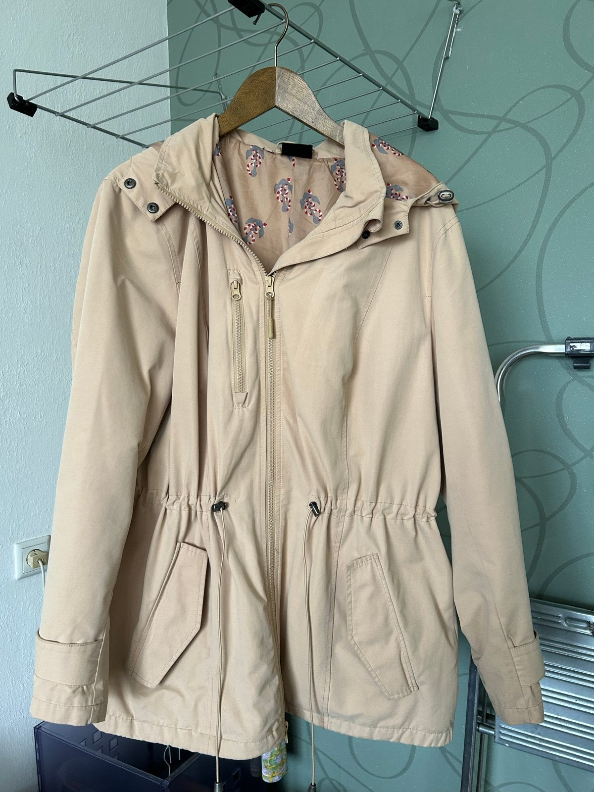 BPC Bonprix Collection jas maat 46/48, Kleding | Dames, Jassen | Zomer, Gedragen, Maat 46/48 (XL) of groter, Beige, Ophalen of Verzenden