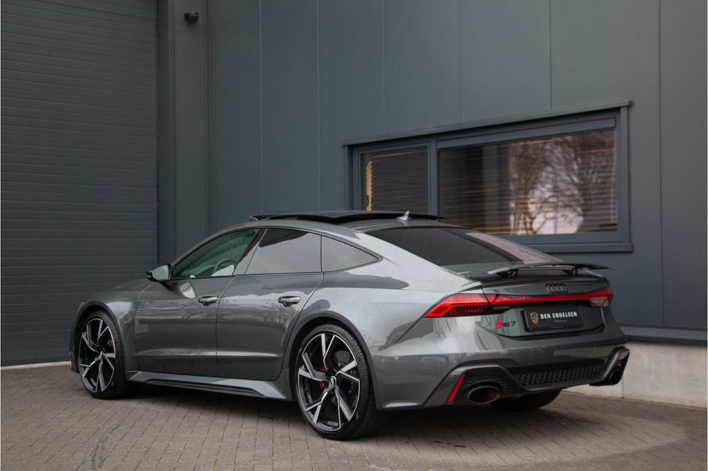 Audi RS7 Sportback 4.0 TFSI V8 Quattro 600PK | ACC | Keramis, Auto's, Automaat, Gebruikt, Met garantie (alle), Leder