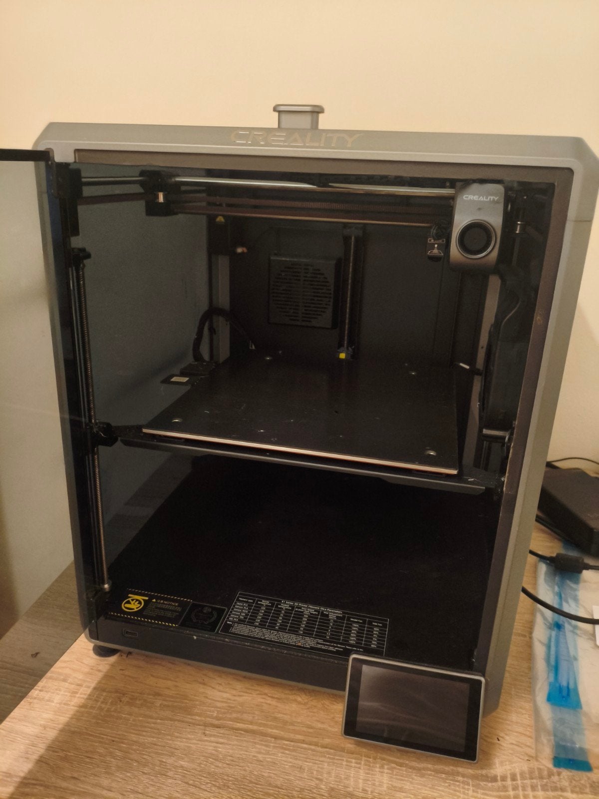 Creality Ender K1 Max 3D Printer - Zo goed als nieuw, Ingebouwde Wi-Fi, Ophalen of Verzenden, Zo goed als nieuw, Filament
