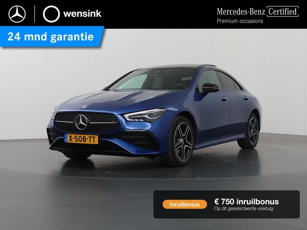Mercedes-Benz CLA-klasse 250 e AMG Night | Panoramadak | Key, Auto's, Mercedes-Benz, CLA, Gebruikt, 16 kWh, Blauw