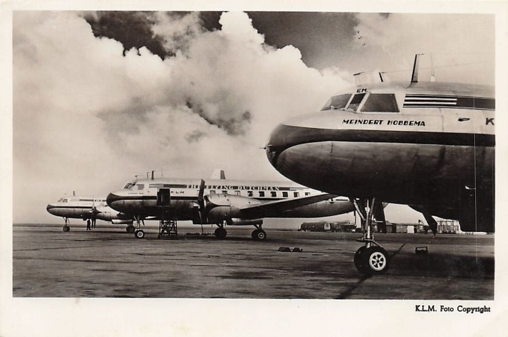 W405 KLM vliegtuig Meindert Hobbema Amsterdam London, Ophalen of Verzenden, 1920 tot 1940, Noord-Holland