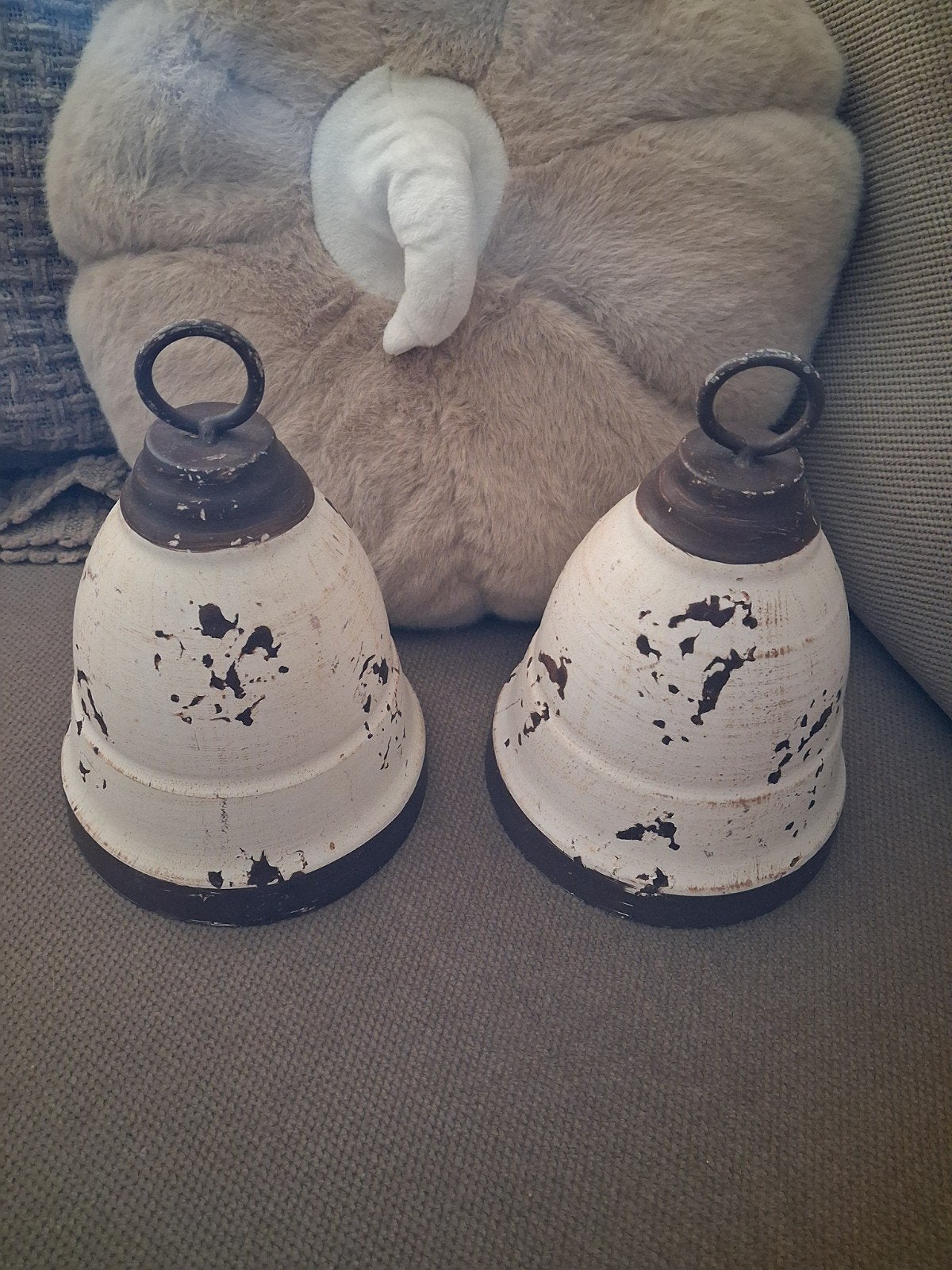 twee mooie brocante bellen, Ophalen