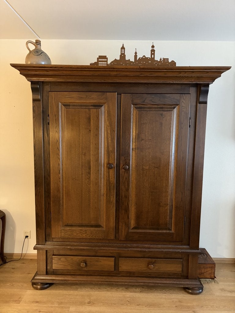 eikenhouten kast, Ophalen
