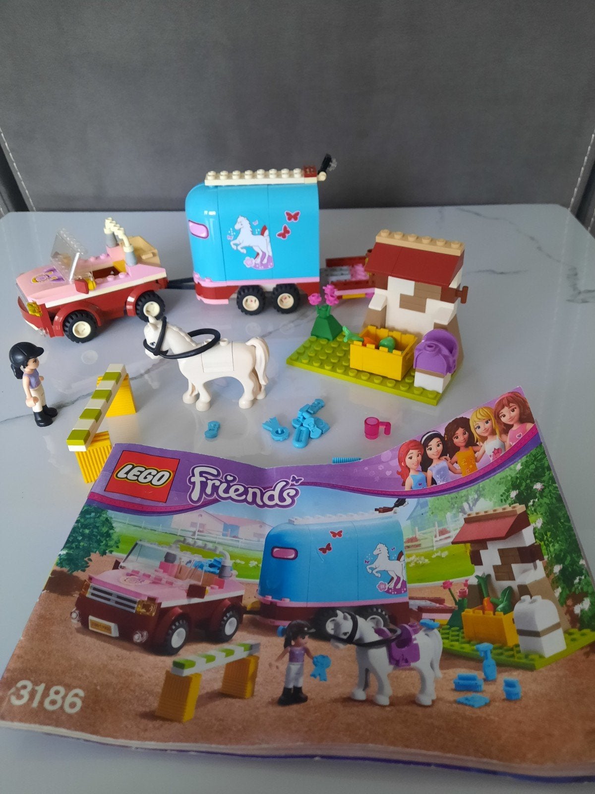 LEGO Friends 3186 Emma's Paardentrailer, Ophalen of Verzenden