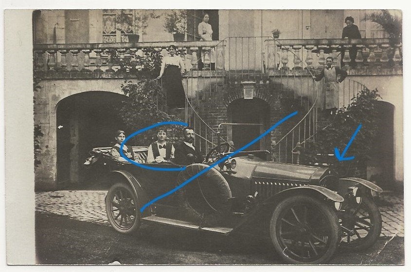 FN Cottbus auto fotokaart oldtimer, Verzenden, Voor 1920, Ongelopen, Voertuig