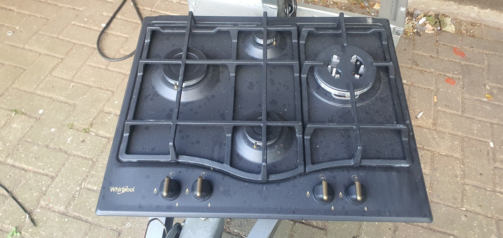 Whirlpool gaskookplaat met 4 kookzones, Nieuw, Inbouw, Gas, 4 kookzones