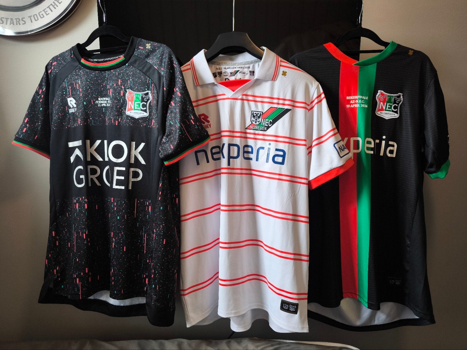 Uniek drietal NEC shirts 2025/2026, Maat L, Ophalen of Verzenden, Zo goed als nieuw, Shirt
