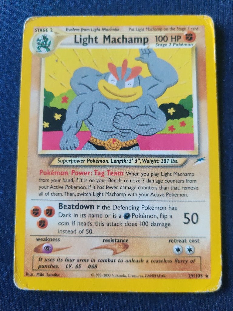 Light Machamp - Neo Destiny 25/105 - Good, Ophalen of Verzenden, Nieuw