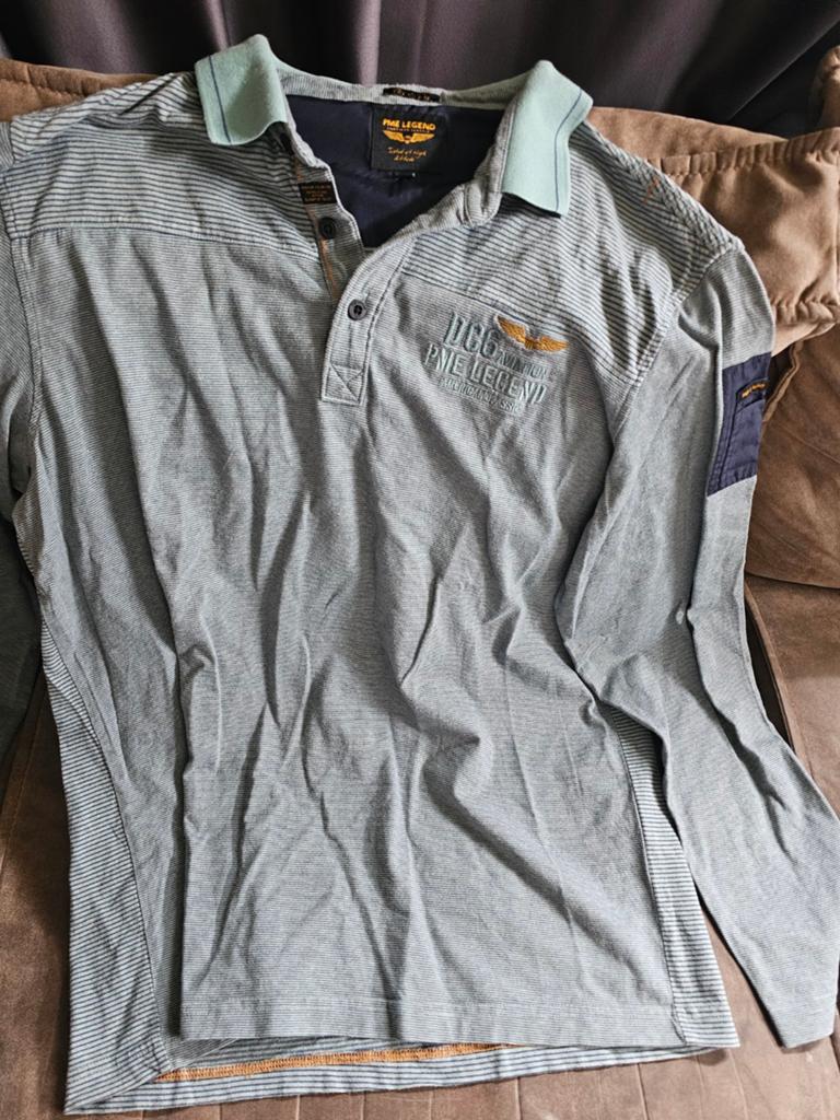 PME Legend Longsleeve Polo - Maat XXL, Kleding | Heren, Overige maten, Ophalen of Verzenden, PME Legend, Grijs