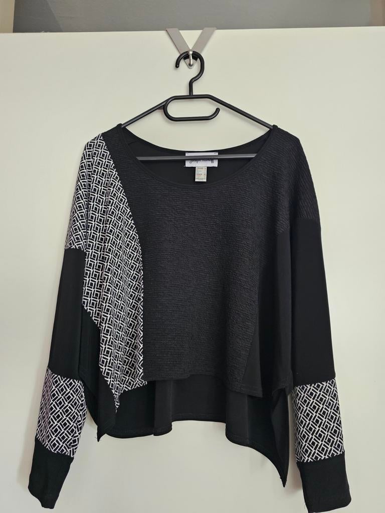 JOSEPH RIBKOFF; MOOIE TOP 40 NU € 17,50, Kleding | Dames, Tops, Maat 38/40 (M), Zwart, Ophalen of Verzenden, Zo goed als nieuw