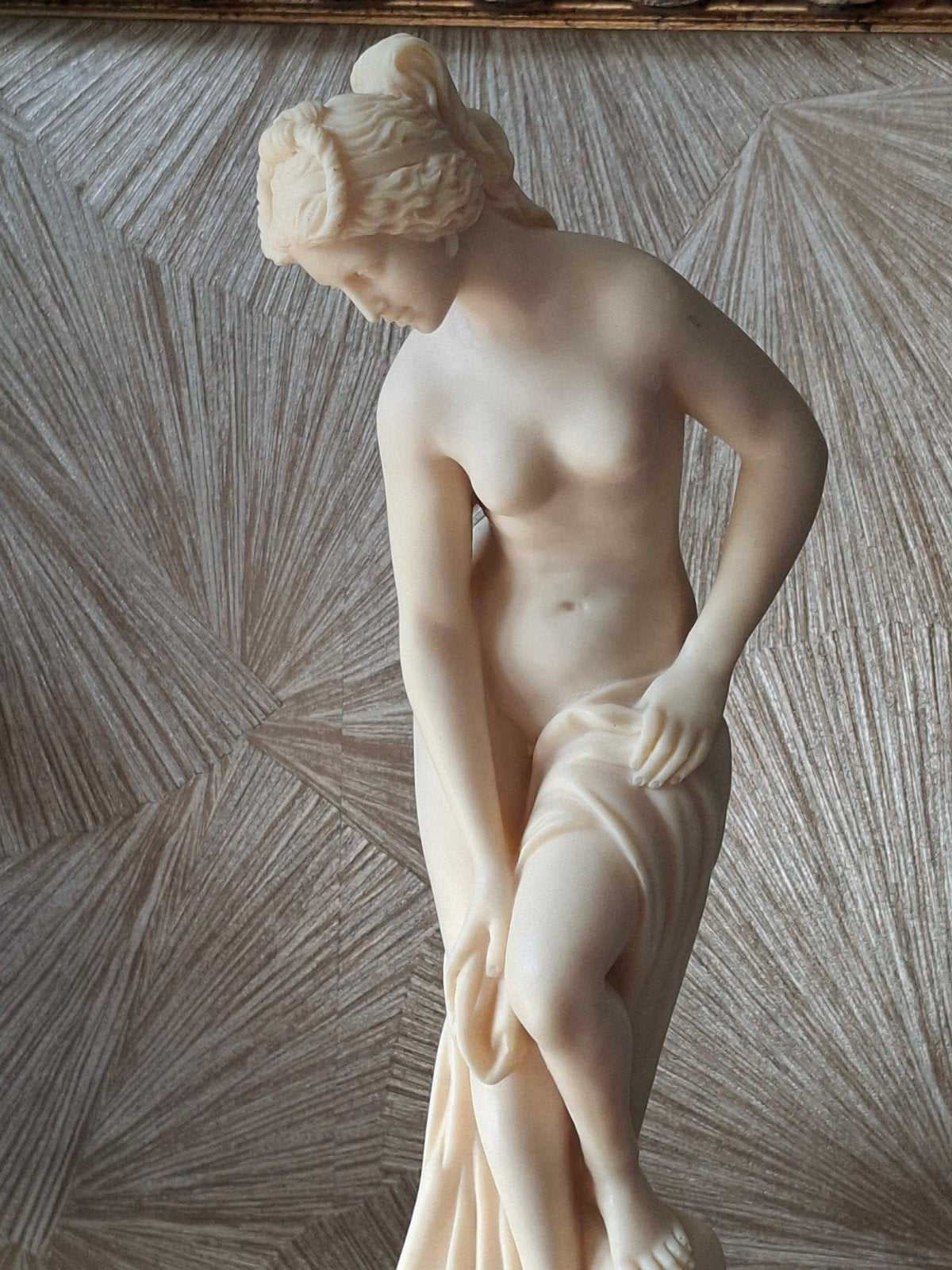 prachtig beeld van De Badende Vrouw van A. Santini, Ophalen of Verzenden